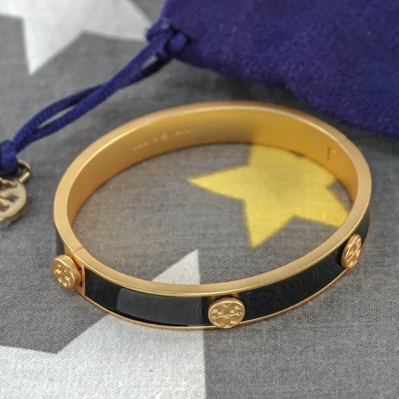 Tory Burch Black and Gold Bracelet - Picture 2 of 5
